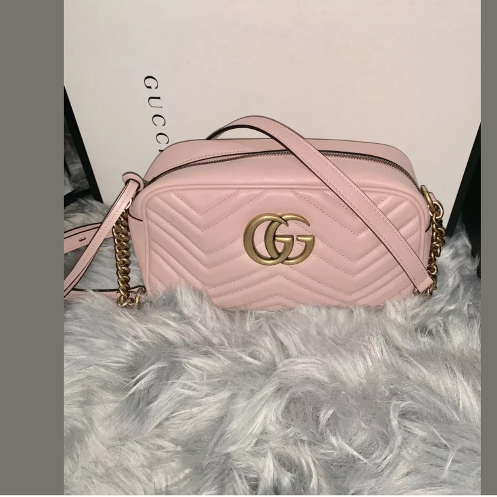 Gucci Marmont  Blush Small Bag Authentic